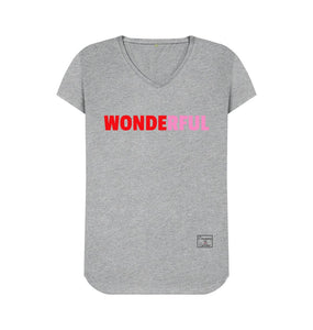 Athletic Grey WONDERFUL v-neck T-shirt