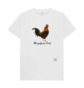 White Magnificent Cock T-shirt