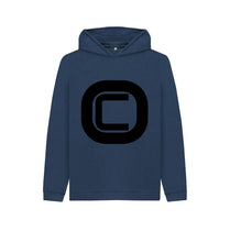 Navy Blue Kids Outlandish Creations Logo Hoodie