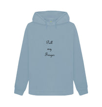 Stone Blue Pull my Finger Hoodie