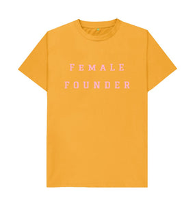 Mustard Female Founder Crew Neck T-shirt