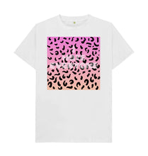 White I hate everyone leopard print T-shirt
