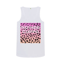 White Mother Cuppa Leopard print lady tank top