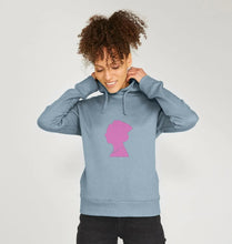 Women's Queen Elizabeth II pink silhouette hoodie