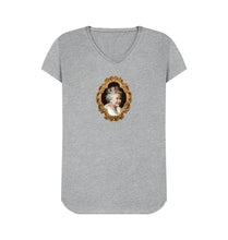 Athletic Grey V Neck Queen Elizabeth II T-shirt