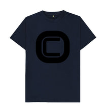 Navy Blue Menswear Outlandish Creations Logo T-shirt
