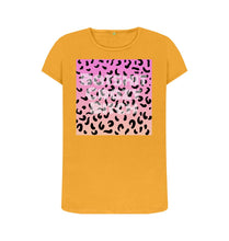 Mustard Batshit Crazy Bitch leopard print T-shirt