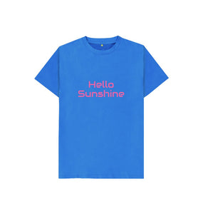 Bright Blue Kids Hello Sunshine T-shirt
