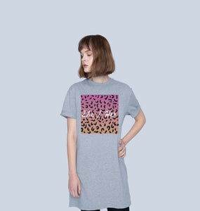 She Her Shirt Leopard Print Dress
