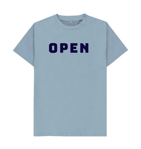 Stone Blue Open Closed T-shirt