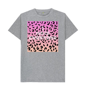 Athletic Grey I hate everyone leopard print T-shirt