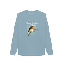 Stone Blue Women's Merry Christmas Mofos Sweatshirt