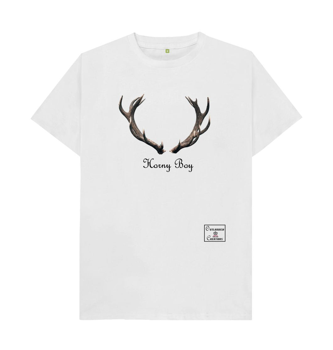 White Menswear Horny Boy T-shirt