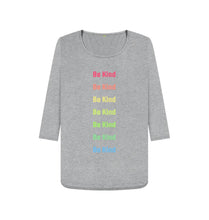 Athletic Grey Be Kind 3\/4 length sleeve t-shirt