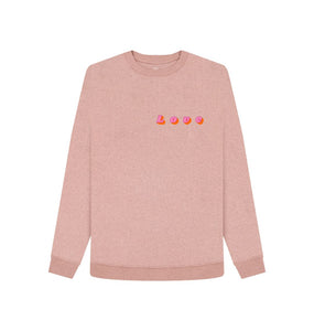 Sunset Pink Love Logo Sweatshirt