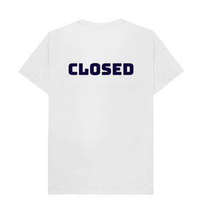White Open Closed T-shirt