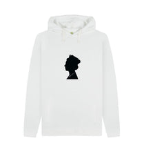 White Men's Queen silhouette Hoodie