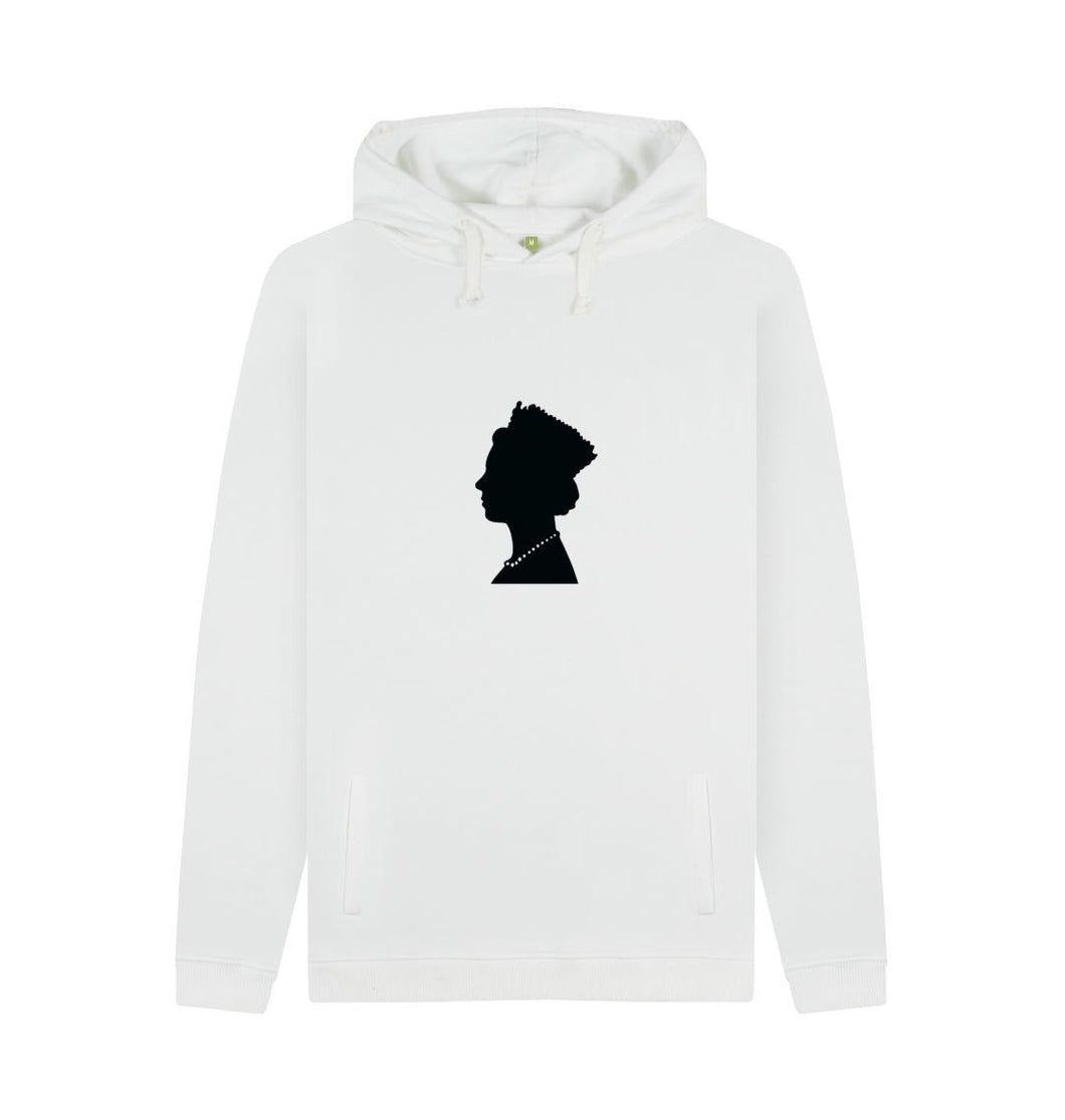 White Men's Queen silhouette Hoodie