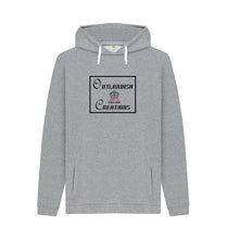 Light Heather Outlandish Creations branded hoodie
