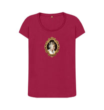 Cherry Scoop Neck Women's Queen Elizabeth II T-shirt